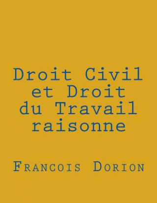 Kniha Droit Civil et Droit du Travail raisonne MR Francois Dorion LLM