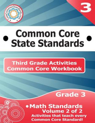 Kniha Third Grade Common Core Workbook: Math Activities: Volume 2 of 2 Corecommonstandards Com