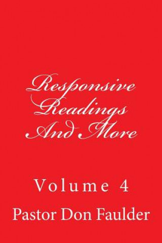 Книга Responsive Readings And More Don D Faulder