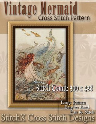 Kniha Vintage Mermaid Cross Stitch Pattern Tracy Warrington