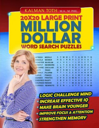 Carte 20x20 Large Print Million Dollar Word Search Puzzles Kalman Toth M a M Phil