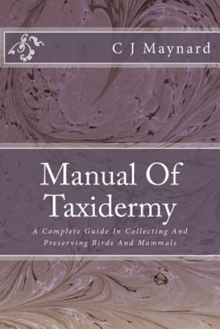Kniha Manual Of Taxidermy: A Complete Guide In Collecting And Preserving Birds And Mammals MR C J Maynard