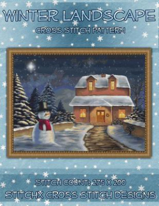 Książka Winter Landscape Cross Stitch Pattern Tracy Warrington