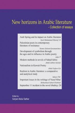 Carte New Horizons in Arabic Literature Sufyan Abdul Sathar M