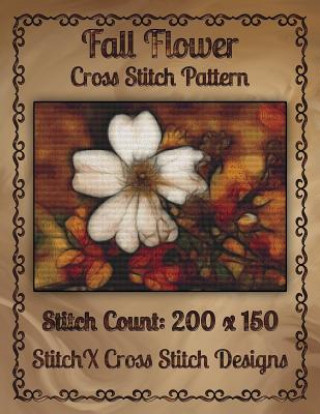 Book Fall Flower Cross Stitch Pattern Tracy Warrington