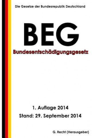 Book Bundesentschädigungsgesetz - BEG G Recht