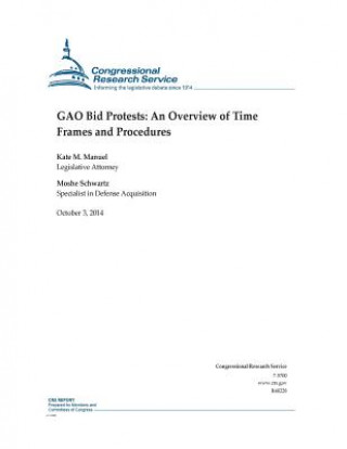Kniha GAO Bid Protests: An Overview of Time Frames and Procedures Congressional Research Service