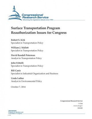Buch Surface Transportation Program Reauthorization Issues for Congress Congressional Research Service