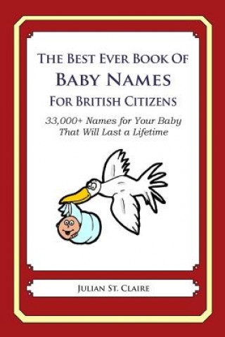 Kniha The Best Ever Book of Baby Names for British Citizens: 33,000+ Names for Your Baby That Will Last a Lifetime Julian St Claire