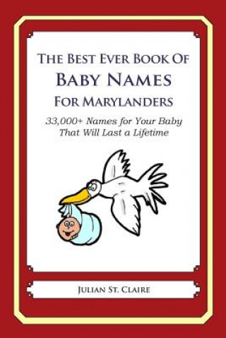 Könyv The Best Ever Book of Baby Names for Marylanders: 33,000+ Names for Your Baby That Will Last a Lifetime Julian St Claire