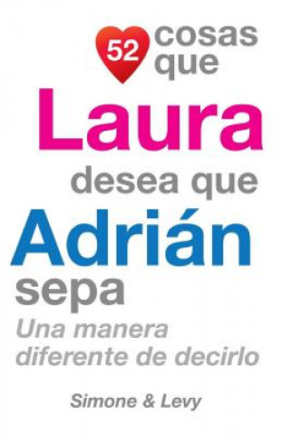 Książka 52 Cosas Que Laura Desea Que Adrián Sepa: Una Manera Diferente de Decirlo J L Leyva