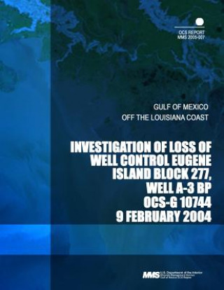 Książka Investigation of Loss of Well Control Eugene Island Block 277, Well A-3 BP OCS-G 10744 U S Department of the Interior