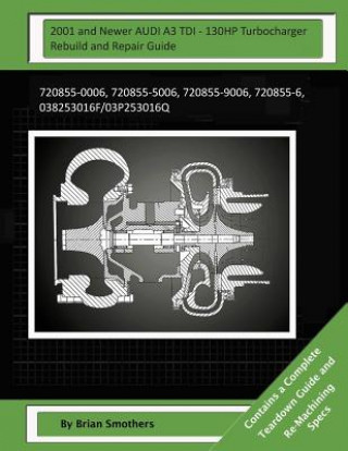 Könyv 2001 and Newer AUDI A3 TDI - 130HP Turbocharger Rebuild and Repair Guide: 720855-0006, 720855-5006, 720855-9006, 720855-6, 038253016f/03p253016q Brian Smothers