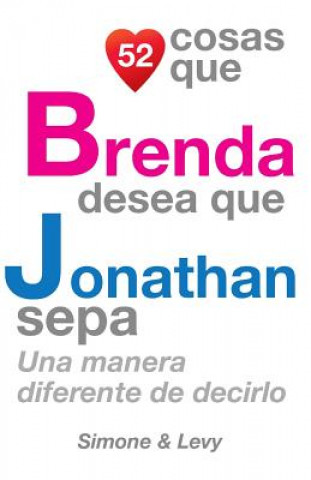 Книга 52 Cosas Que Brenda Desea Que Jonathan Sepa: Una Manera Diferente de Decirlo J L Leyva