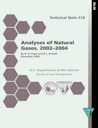 Carte Analyses of Natural Gases, 2002-2004 Technical Note 418 Gage