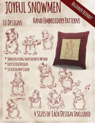 Carte Joyful Snowmen Hand Embroidery Patterns Stitchx Embroidery