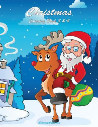 Buch Christmas Coloring Book 3 & 4 Nick Snels