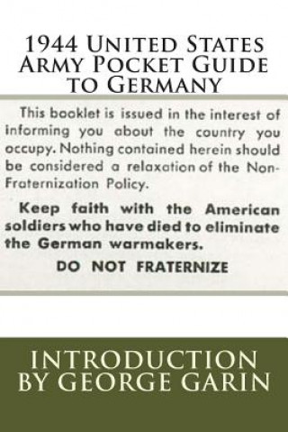 Carte 1944 United States Army Pocket Guide to Germany United States Army