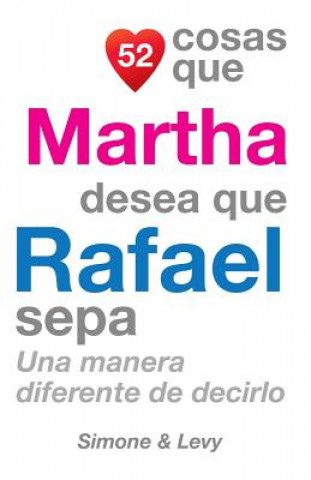 Kniha 52 Cosas Que Martha Desea Que Rafael Sepa: Una Manera Diferente de Decirlo J L Leyva