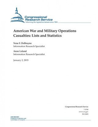 Książka American War and Military Operations Casualties: Lists and Statistics Congressional Research Service