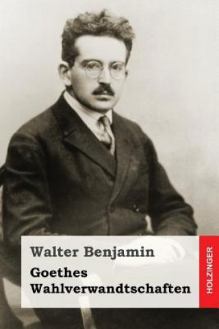 Knjiga Goethes Wahlverwandtschaften Walter Benjamin