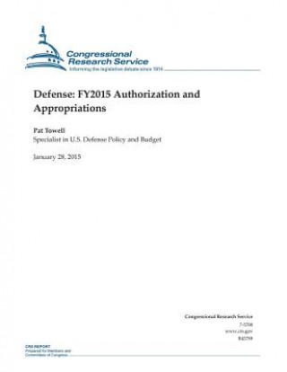 Kniha Defense: FY2015 Authorization and Appropriations Congressional Research Service