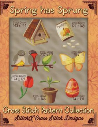 Knjiga Spring Has Sprung Cross Stitch Pattern Collection Tracy Warrington