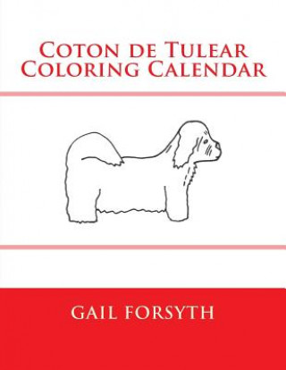 Carte Coton de Tulear Coloring Calendar Gail Forsyth