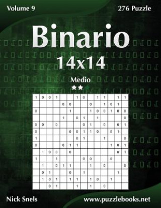 Książka Binario 14x14 - Medio - Volume 9 - 276 Puzzle Nick Snels