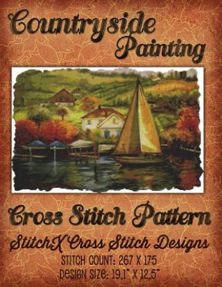 Książka Countryside Painting Cross Stitch Pattern Tracy Warrington