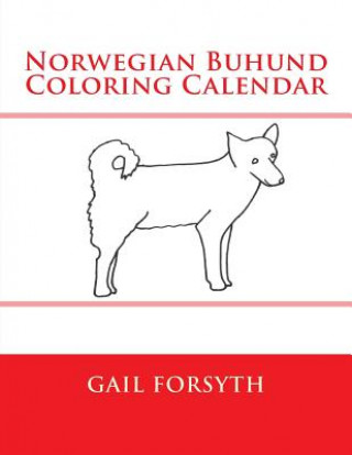 Carte Norwegian Buhund Coloring Calendar Gail Forsyth