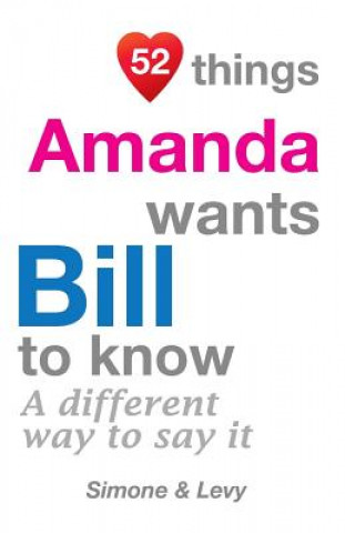 Książka 52 Things Amanda Wants Bill To Know: A Different Way To Say It J L Leyva