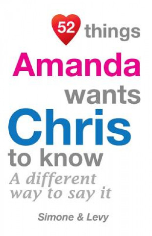 Książka 52 Things Amanda Wants Chris To Know: A Different Way To Say It J L Leyva