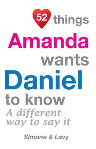 Kniha 52 Things Amanda Wants Daniel To Know: A Different Way To Say It Levy