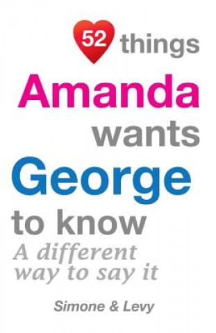 Książka 52 Things Amanda Wants George To Know: A Different Way To Say It J L Leyva