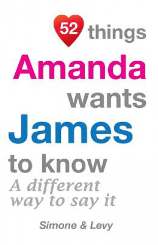 Könyv 52 Things Amanda Wants James To Know: A Different Way To Say It Levy