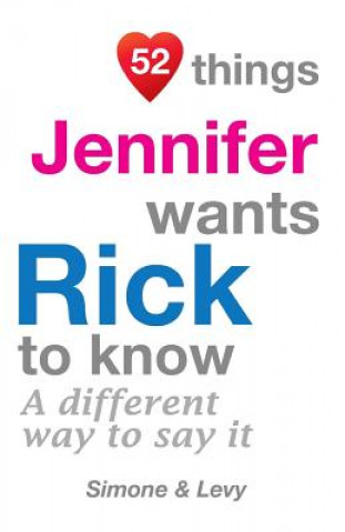 Carte 52 Things Jennifer Wants Rick To Know: A Different Way To Say It Levy