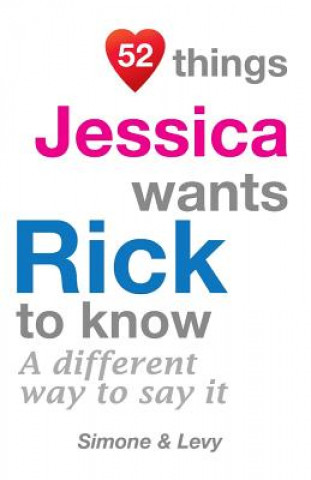 Könyv 52 Things Jessica Wants Rick To Know: A Different Way To Say It Levy