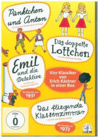 Videoclip Erich Kästner-Box, 4 DVDs, 4 DVD-Video 