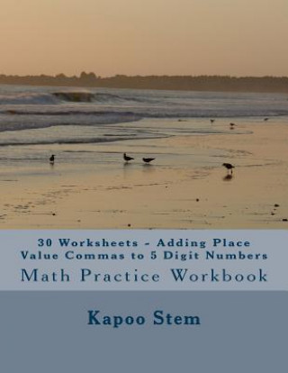 Buch 30 Worksheets - Adding Place Value Commas to 5 Digit Numbers: Math Practice Workbook Kapoo Stem