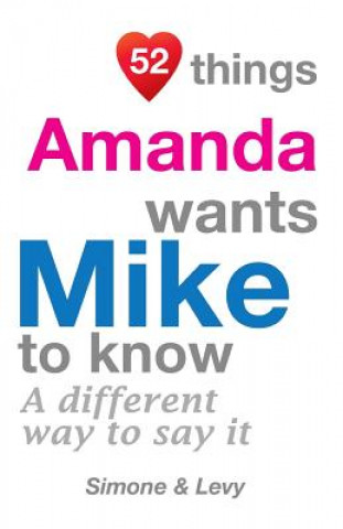 Könyv 52 Things Amanda Wants Mike To Know: A Different Way To Say It Levy