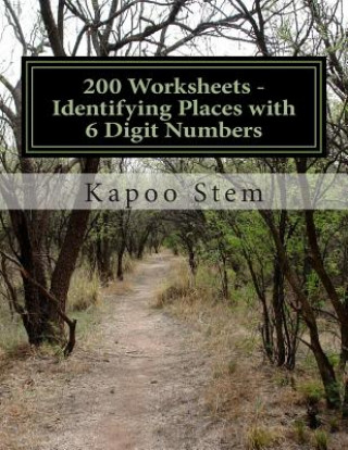 Kniha 200 Worksheets - Identifying Places with 6 Digit Numbers: Math Practice Workbook Kapoo Stem