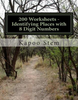 Книга 200 Worksheets - Identifying Places with 8 Digit Numbers: Math Practice Workbook Kapoo Stem