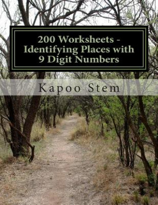 Kniha 200 Worksheets - Identifying Places with 9 Digit Numbers: Math Practice Workbook Kapoo Stem