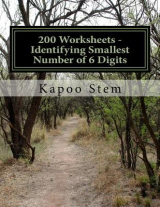 Książka 200 Worksheets - Identifying Smallest Number of 6 Digits: Math Practice Workbook Kapoo Stem