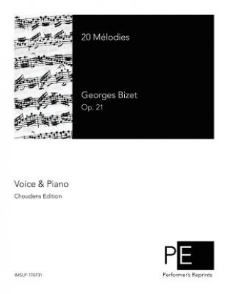 Carte 20 Mélodies Georges Bizet