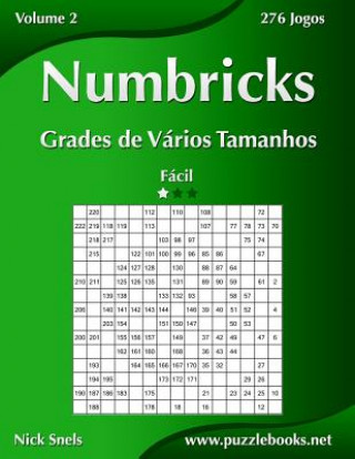 Książka Numbricks Grades de Varios Tamanhos - Facil - Volume 2 - 276 Jogos Nick Snels