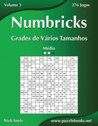 Książka Numbricks Grades de Varios Tamanhos - Medio - Volume 3 - 276 Jogos Nick Snels