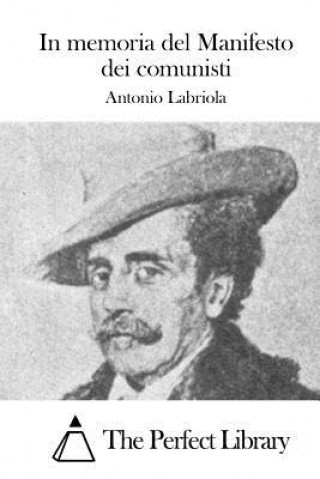 Kniha In memoria del Manifesto dei comunisti Antonio Labriola