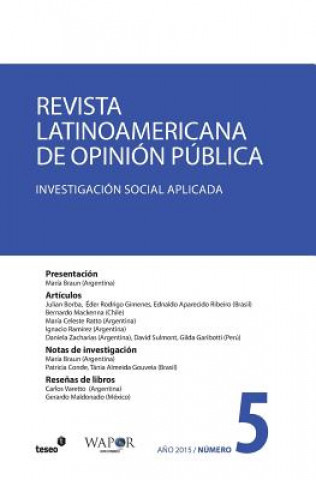 Kniha Revista Latinoamericana de Opinión Pública N°5 VV AA